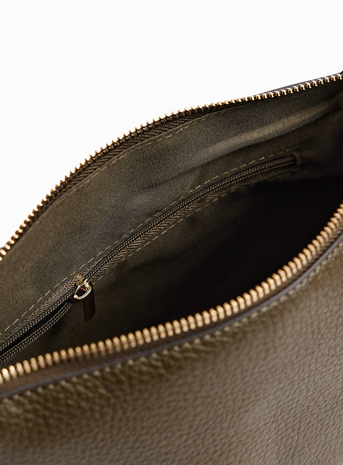 Dark Green Olive PVC Cross Body Bag One Size - Image 4
